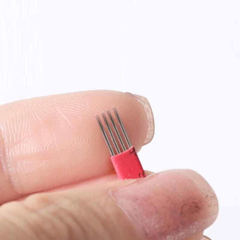 Круглые иглы для микроблейдинга бровей и губ инструменты лезвия tebori 50 шт. 12