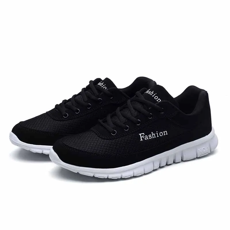 Running Shoes Men Breathable Sneakers Slip-on Run Sports Fitness Walking for Mesh EVA Lightweight Sport zapatos hombre | Спорт и
