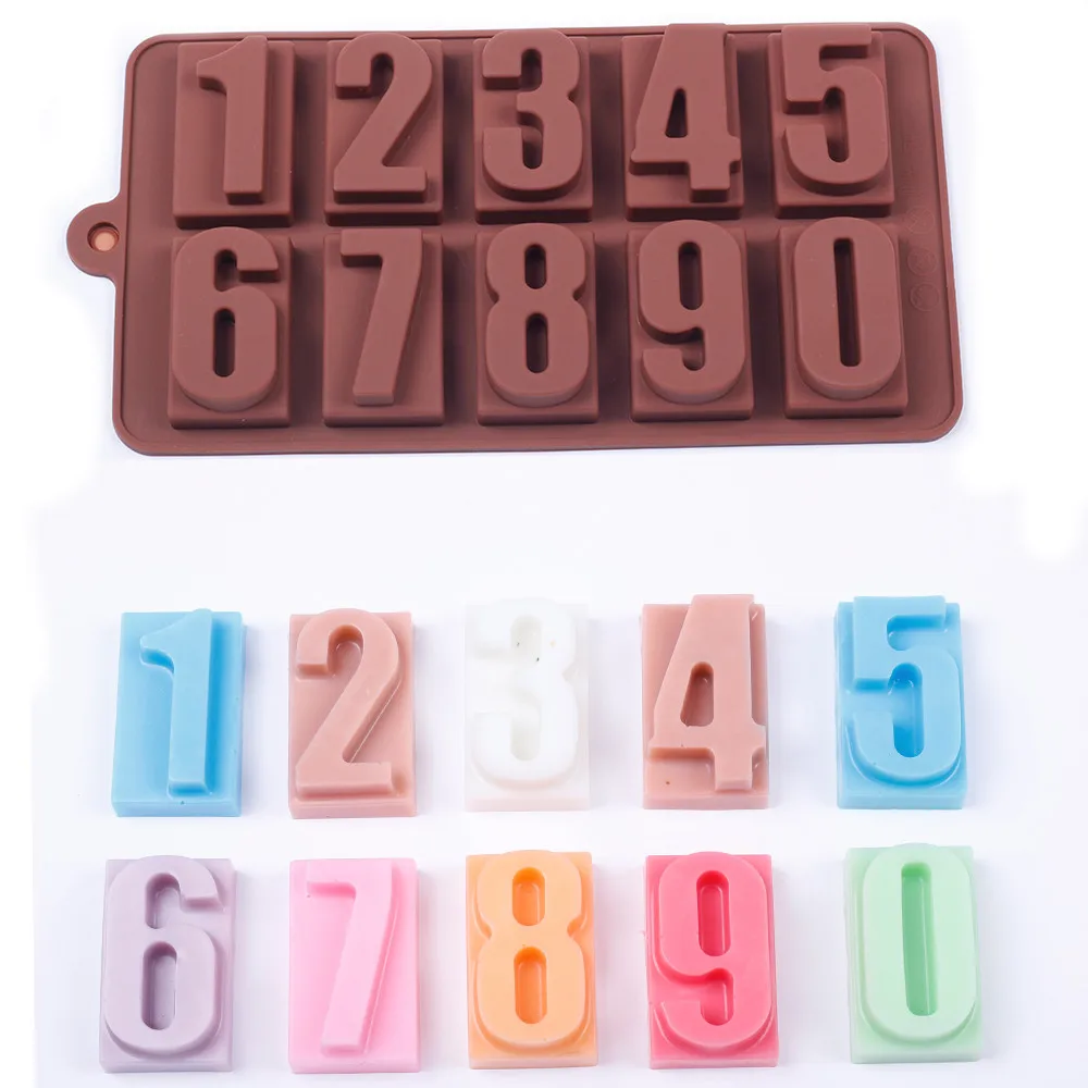 Номер 0 9 силиконовая форма для торта многоразовая выпечки льда глазировки