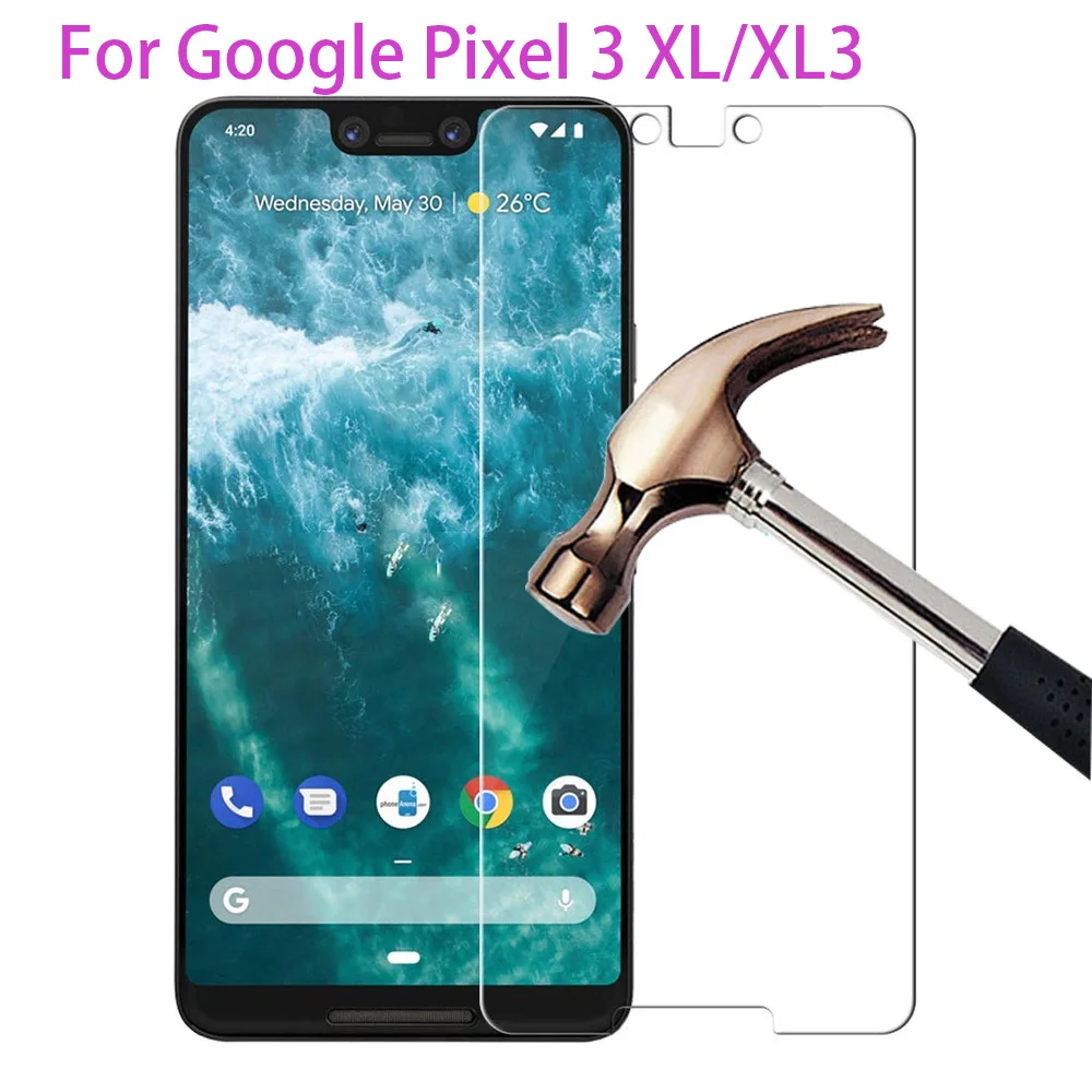 2 шт Naxtop 2.5D Закаленное стекло протектор экрана для Google Pixel 3 XL/XL3/3/3a XL/3a-прозрачный |