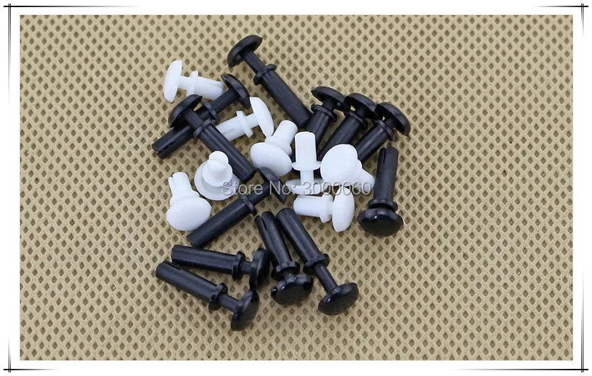 Острые белые/черные пластиковые нейлоновые заклепки R6080 R для ПК с диаметром