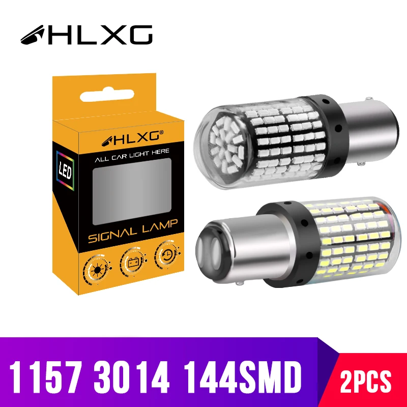 3014 144SMD T20 7443 7440 W21W WY21W LED W21/5 W 1157 Автомобильные огни стоп сигнал поворота задние