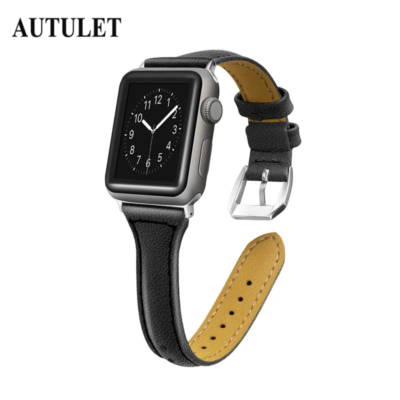 Ремешки для Apple Watch группа кожаный браслет 38 мм 42 женщин мужчин применение