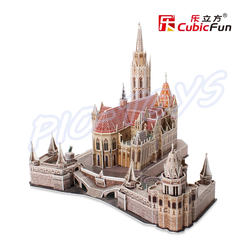 Новогодний подарок Matyas-Templom Halaszbastya 3D головоломка модель для строительства сделай