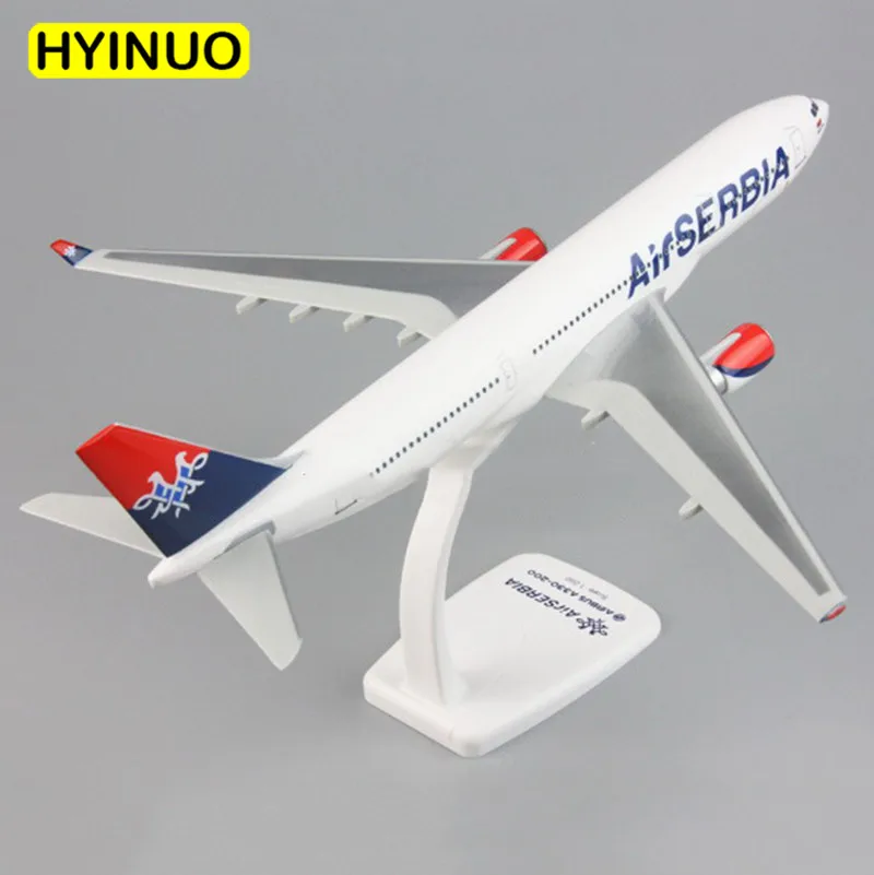30 см 1:200 Airbus A330-200 модель Air Serbia airline way с базовым сплавом самолета Коллекционная
