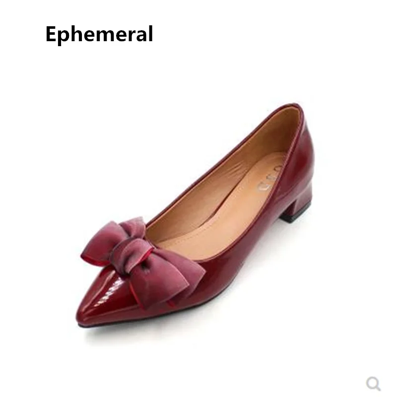 Хит продаж женские пикантные туфли на высоком каблуке с острым носком и бантиком
