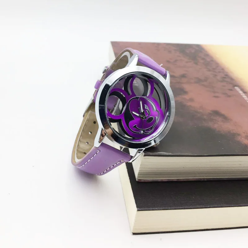 Горячая Мода Cartton мышь для женщин наручные часы Простой кварцевые Vogue из