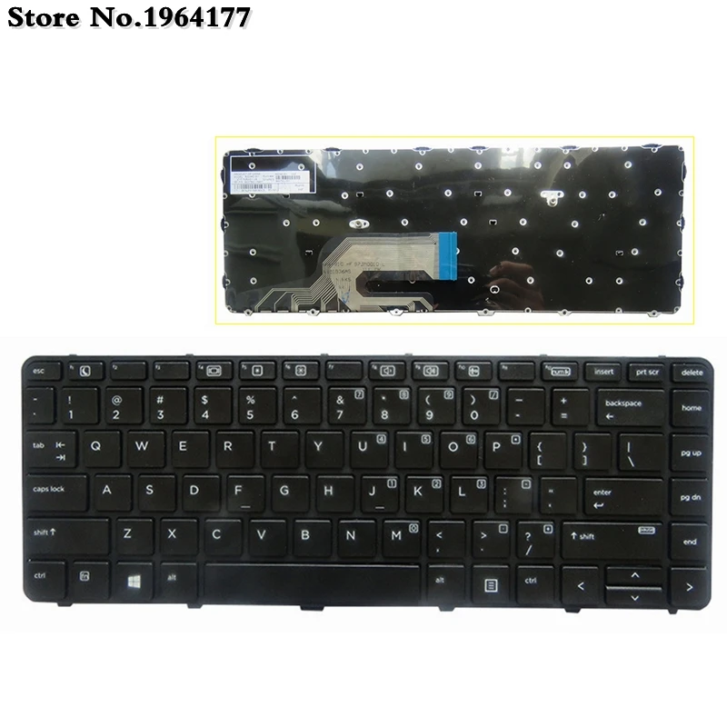Новая клавиатура для ноутбука HP Probook 430 G3 G4 440 445 640 645 G2 английская черная с