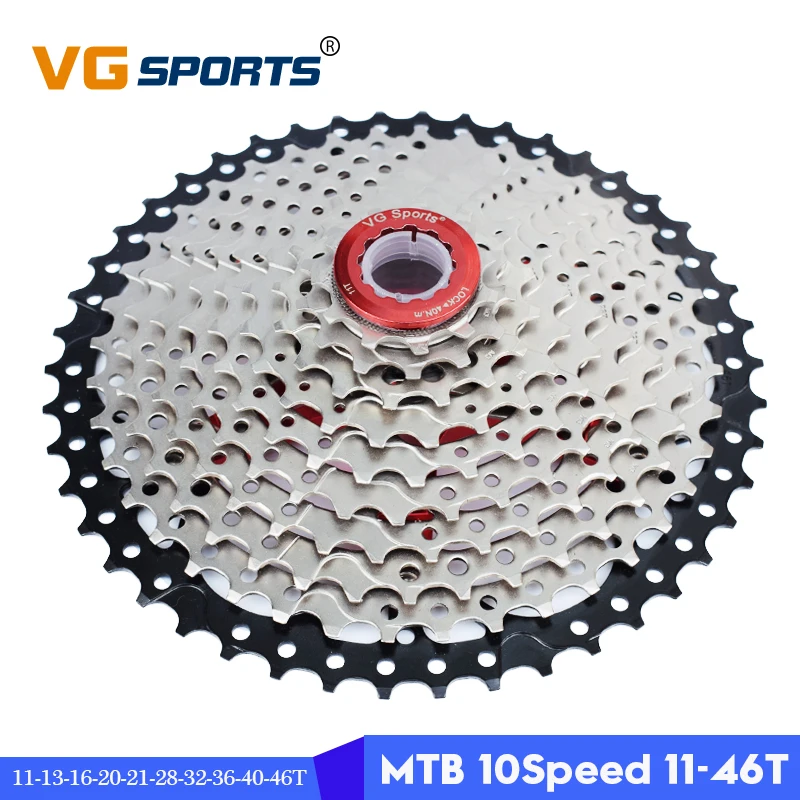 MTB 10 скорость 11-46T кассета велосипедная обгонная муфта Звездочка cdg 46T cog velocidade набор звездочек со встроенной трещоткой для горного велосипеда ультралегкий 549g VG Спорт
