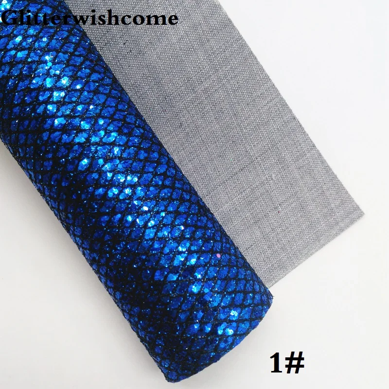 1 Glitterwishcome 21X29 см A4 Размеры виниловые обои для банты Лазерная Звезда Сетка блестящая кожаная ткань винил для банты, GM195A - Цвет: 1