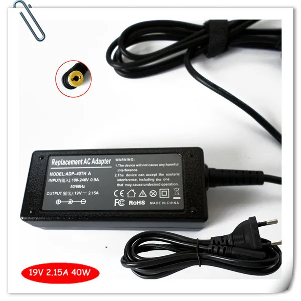 

Зарядное устройство для ноутбука ACER ASPIRE ONE A150 D150 D260, 19 в, 2,15 А, 40 Вт