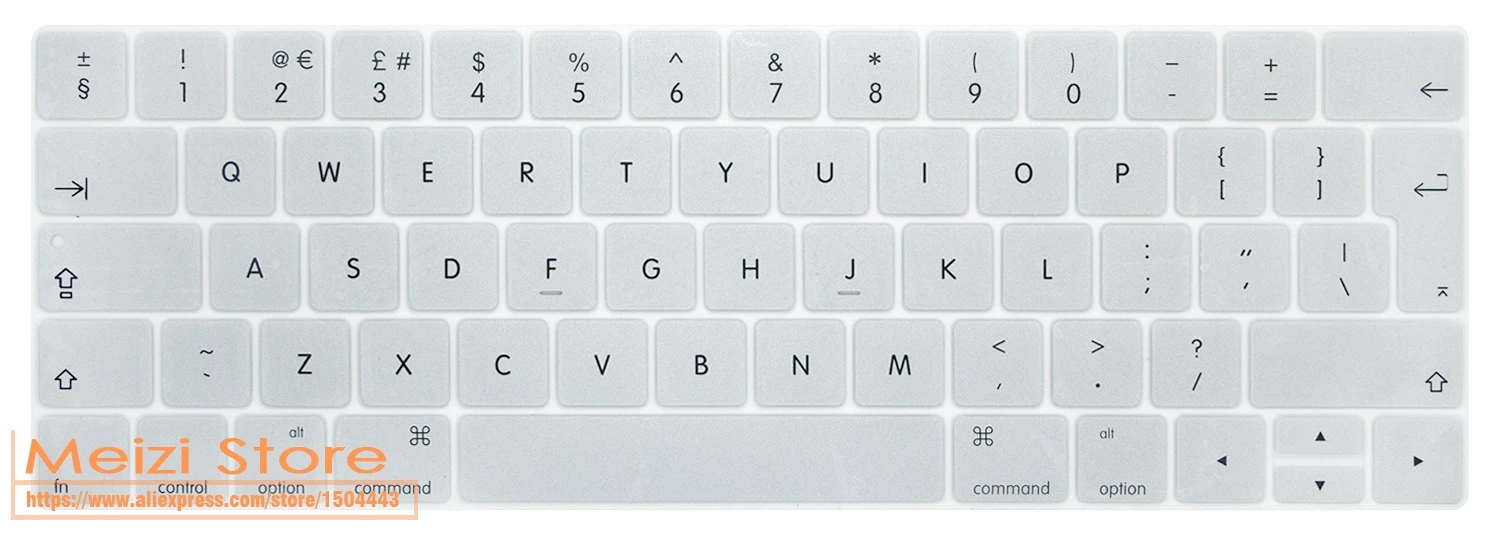 Европейская версия силиконовой клавиатуры для MacBook Pro 1" и Pro 15" // A1989/A1706/A1990/A1707 сенсорная панель - Цвет: sliver