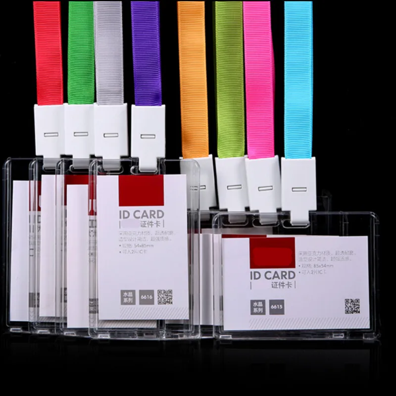 Новинка 5 шт. прозрачный акриловый значок для компании офиса двойная карточка