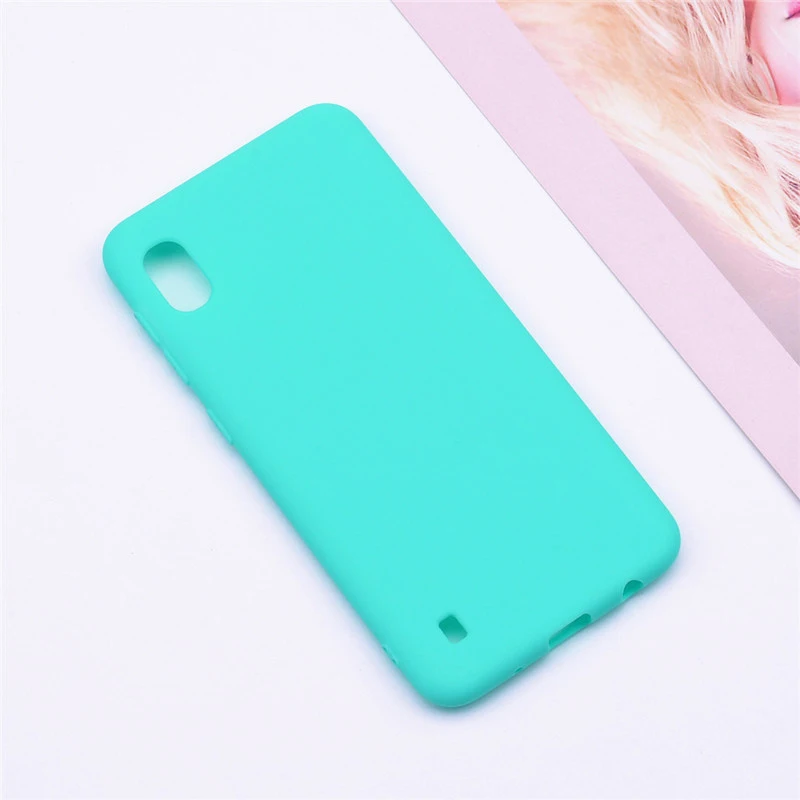 Чехол для Samsung Galaxy A10, мягкий силиконовый матовый цветной чехол для телефона, чехол для Samsung Galaxy A10, чехол для Samsung A10, чехол, чехол, Funda - Цвет: Light green