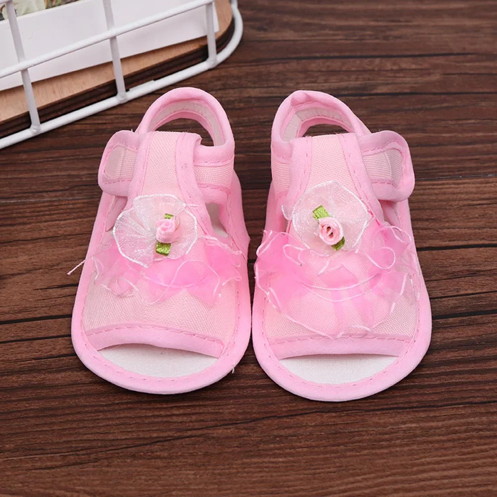 Кроссовки для новорожденных девочек мягкая нескользящая подошва обувь детской