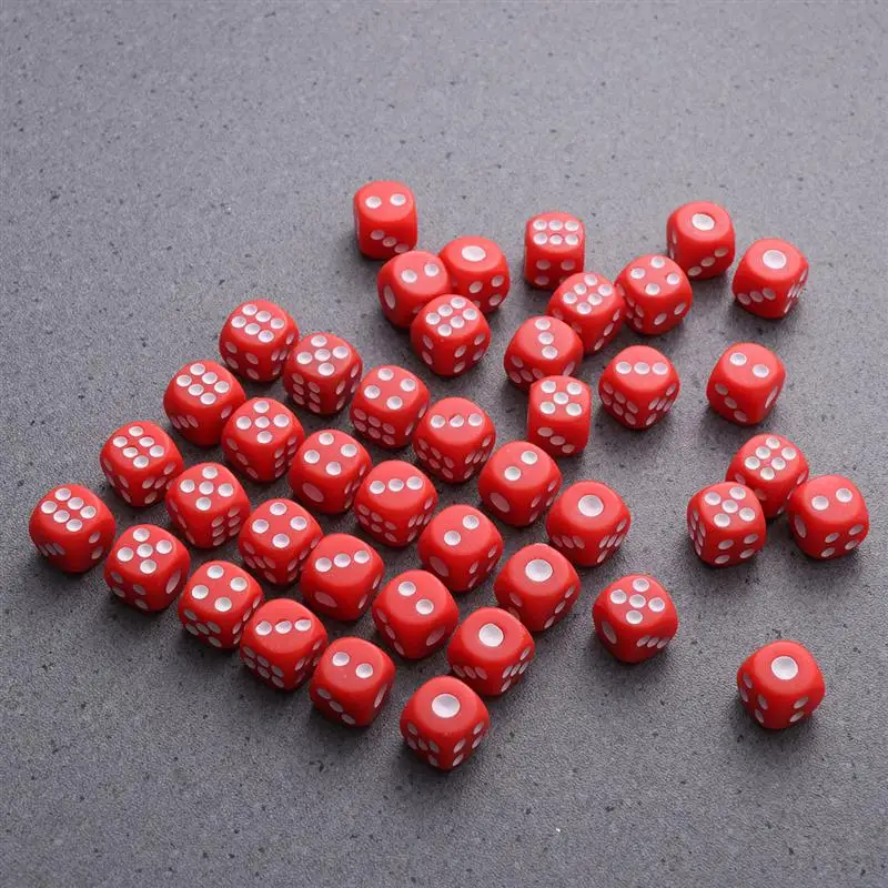 100 шт. пластиковые игральные кости 6 боковых цветных кубиков для KTV вечерние