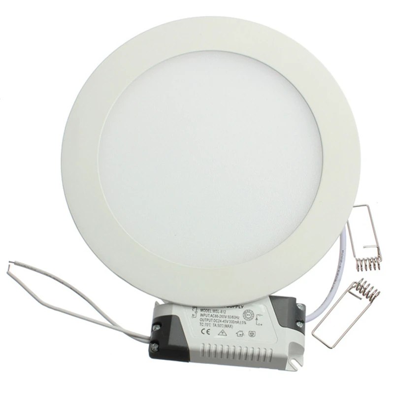 

20pcs 6W Round LED Panel Light Recessed Ceilig Downlight Driver Included