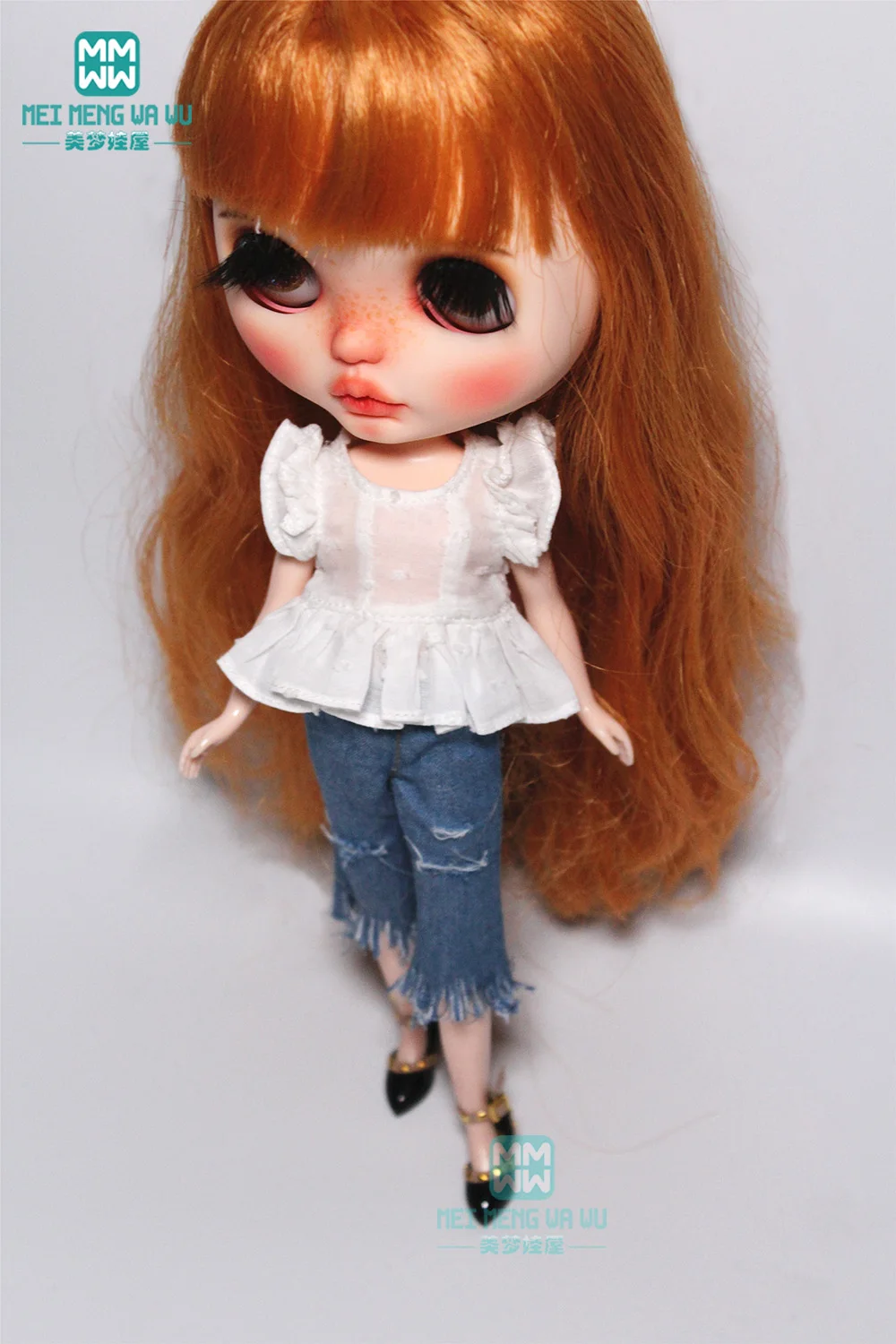 Новинка 2019 Одежда для кукол Blyth клетчатая рубашка розовая юбка Azone 1/6 аксессуары