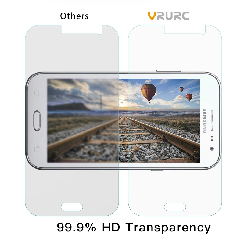 Vrurc 2 шт./лот Экран протектор для samsung Galaxy J1 J3 J7 J2 J5 премьер 2015 2016 закаленное Стекло J