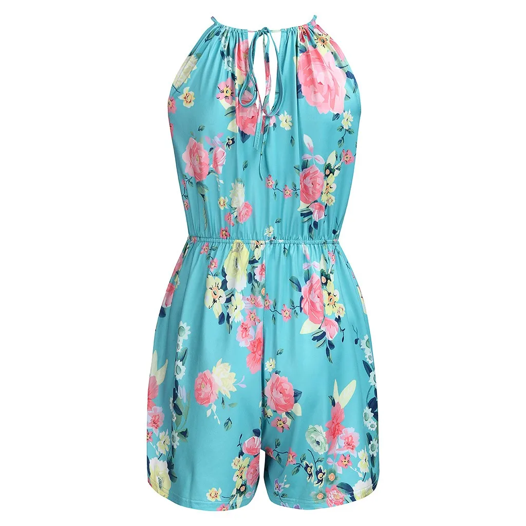 Новинка 2019 сексуальные женские пляжные короткие штаны на подтяжках без рукавов с