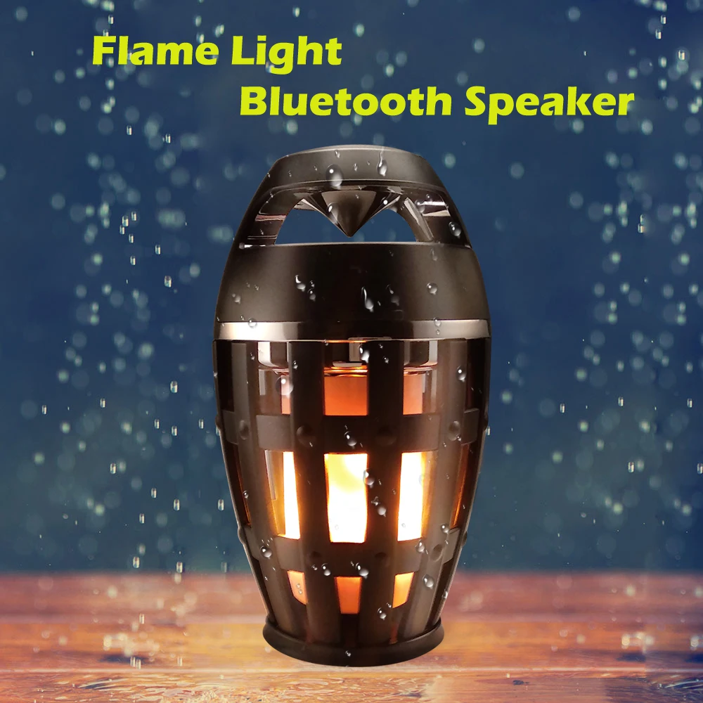 BECOSTAR Flame Speaker светодиодная Ночная лампа Bluetooth стерео мерцающий ночник с