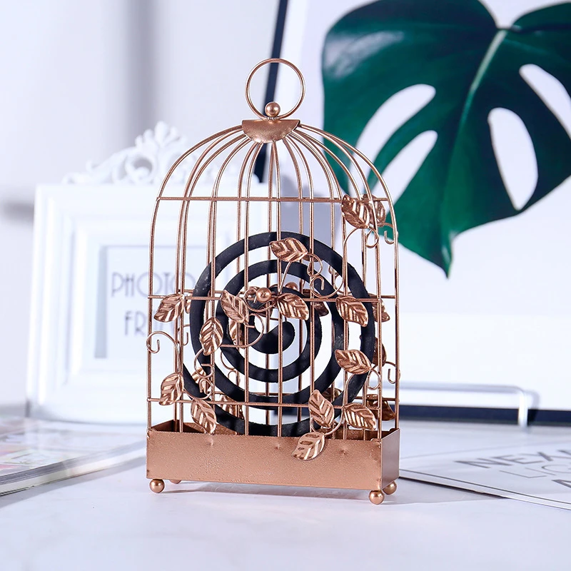 Europe Creative Mosquito Coil Shelf Figurines Model Iron Craft Ornaments Simple Furnishing Articles Decoration Accessories Gifts | Дом и сад