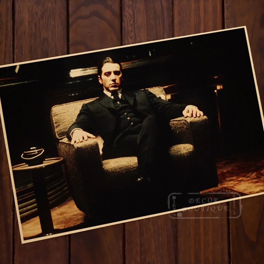 Крестный отец Марлон брендо Аль пацино винтажные Ретро плакат декоративный DIY