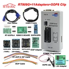 Новейший программатор RT809F ISPRT809 lcd usb, инструменты для ремонта 24-25-93 serise IC с 11 переходниками