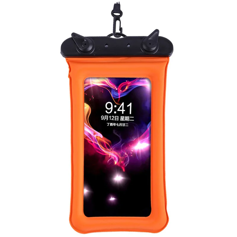 Плавающие Водонепроницаемый телефон случаях Универсальный подводный ТПУ