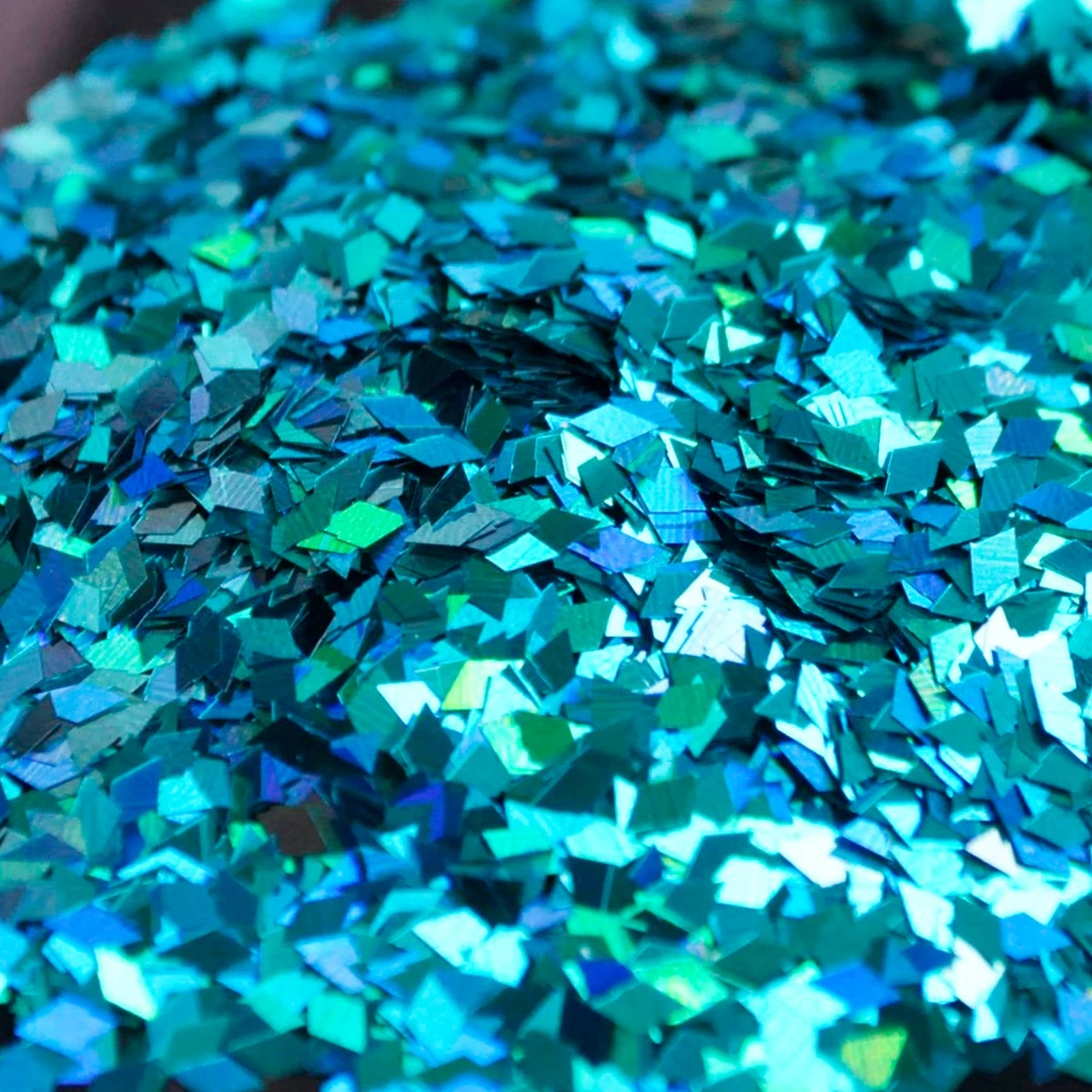 Ромб лазерный зеленый синий 3D голографический ломтик пайетки дизайн ногтей