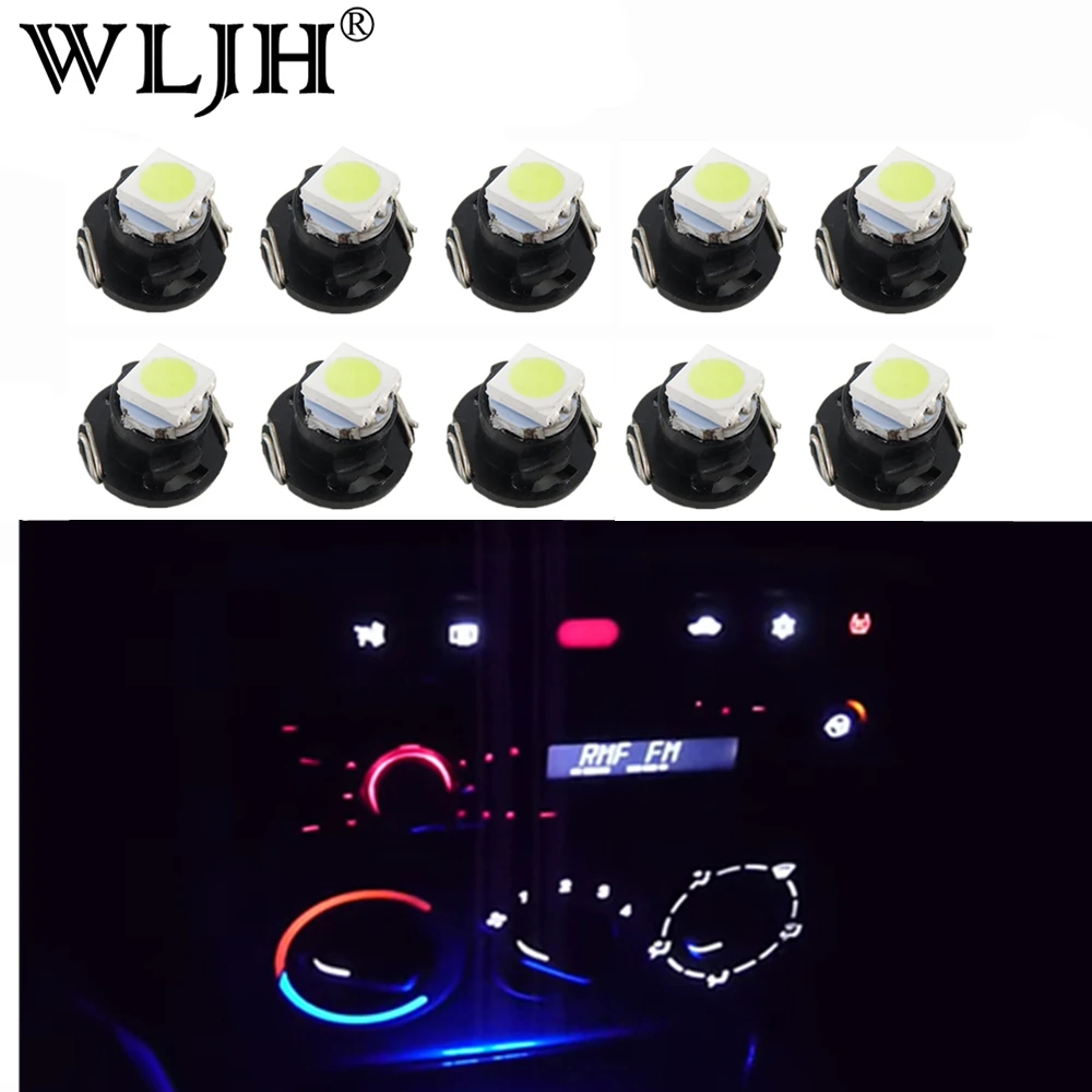 WLJH 10X светодиодный светильник для автомобиля лампа T5 5050 SMD обновленный задний