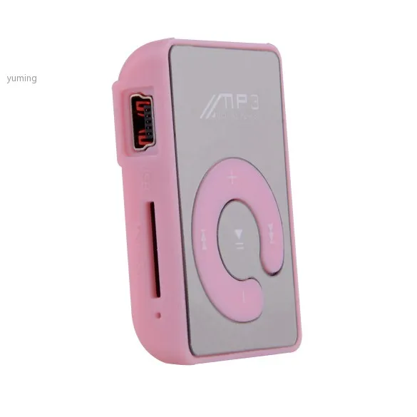 Новый горячий бесплатная доставка мини-клип MP3 Player / спорт зеркало mp3-sd TF карта C