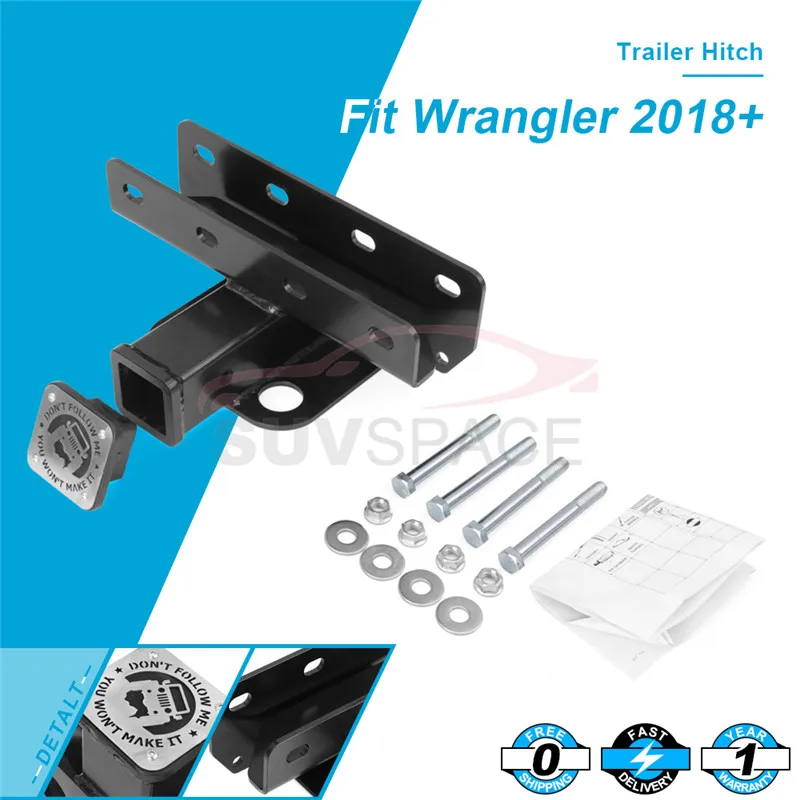 2 дюйма приемник сцепка для буксировочного прицепа класса 3 подходит Jeep Wrangler JL 2018