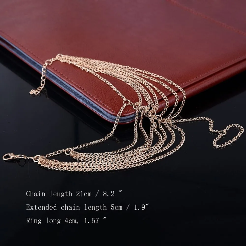 Талисманы кисточкой золотой браслет ведомого звена цепи Finger ручной осваивать