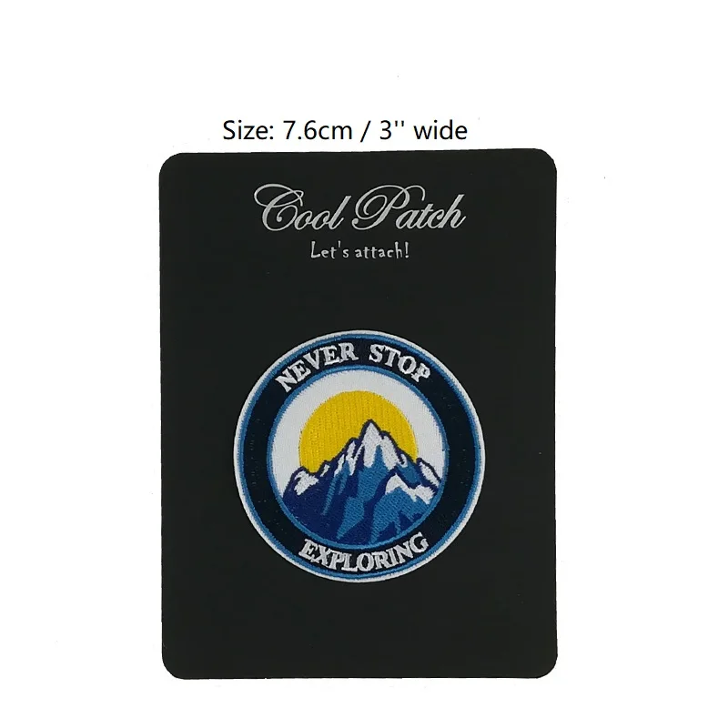 3 ''никогда не останавливайтесь путешествия сувениры переводной вышитый