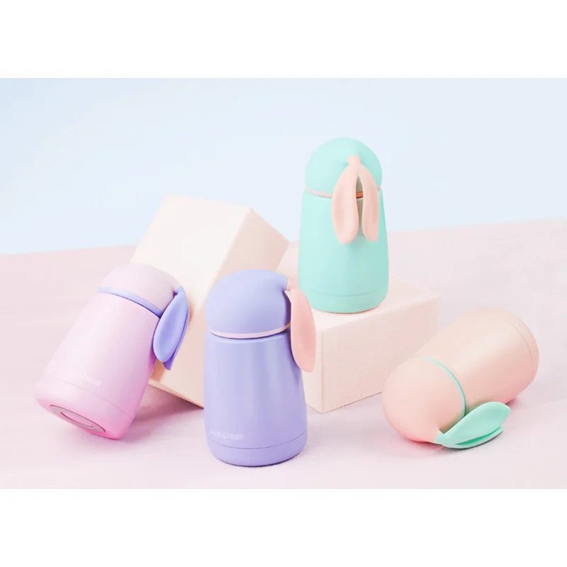 300 мл чашка с кроликом термобутылка для горячей воды Термокружка Детская Милая Из