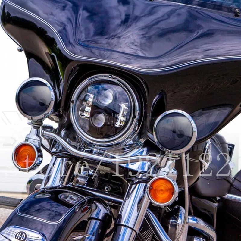 " фара для мотоцикла Harley 7" круглый светодиодный Привет-ближнего фары 7 дюймов дальнего света Мотоцикл h4 лампы для Harley Davidson
