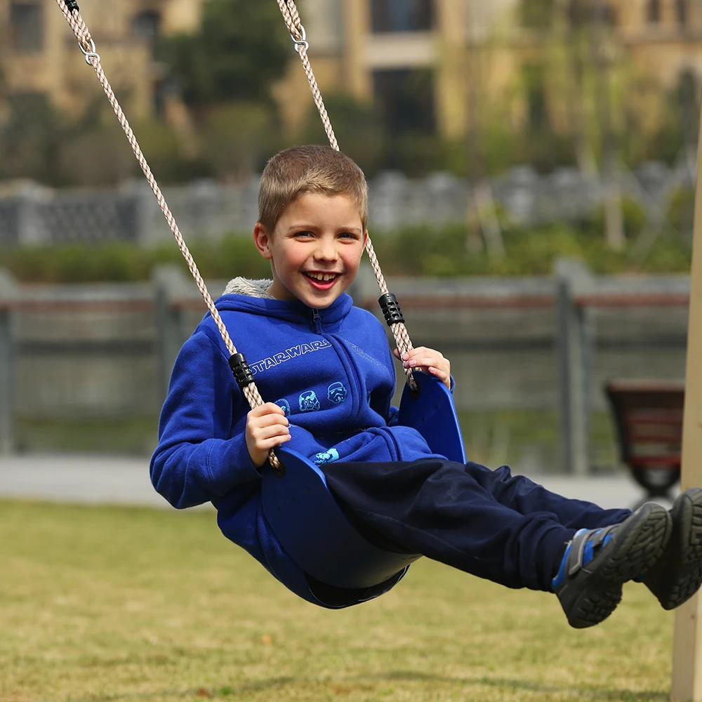 Крытый дети играют сад слайд качели Пластик гибкий Регулируемый качелях для