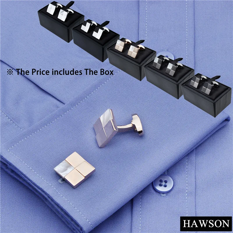 Элегантные перламутровые запонки HAWSON очаровательные дизайнерские для свадьбы