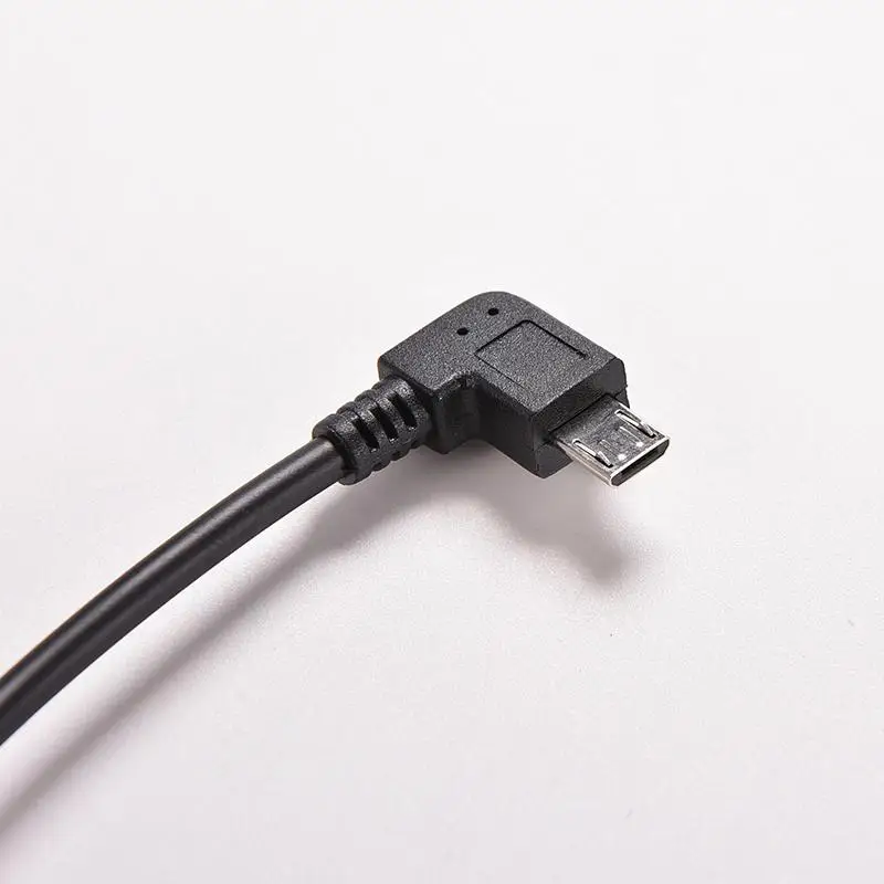 2 шт. Кабели USB 0 для передачи данных с левым и правым углом A папа 90 градусов на Micro M