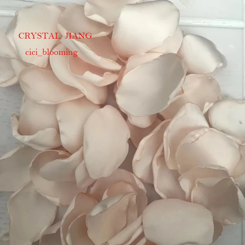 Атласные лепестки для свадеб цветок девочек роз 100 шт./лот реальное изображение