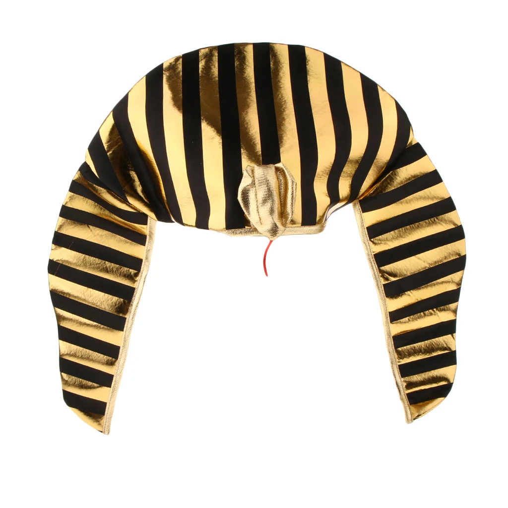 Novelty Golden Black Egypt Egyptian Pharaoh King Hat Vintage Headpiece Fancy Dress Headwear Photo Props |