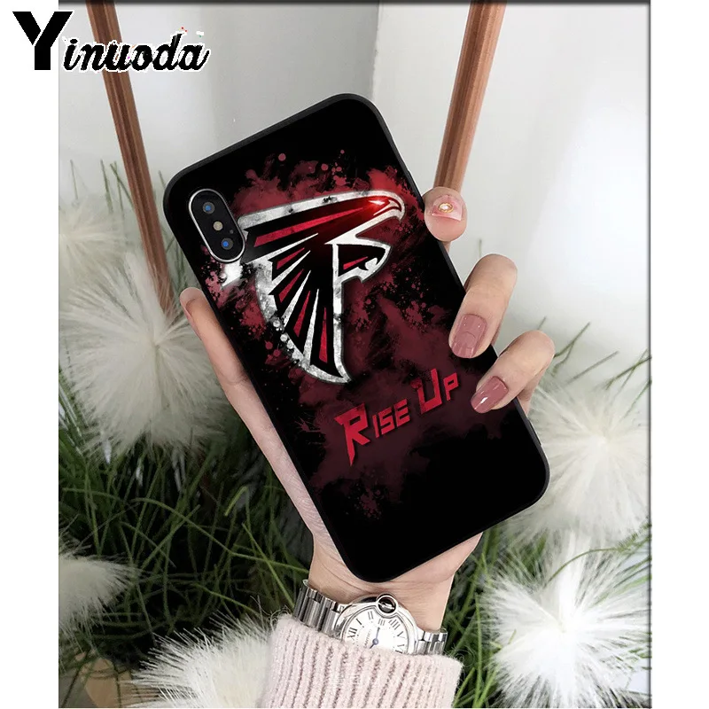 Yinuoda Atlanta Falcons ТПУ Мягкий силиконовый чехол для телефона чехол для iPhone X XS MAX 6 6S 7 7plus 8 8Plus 5 5S XR