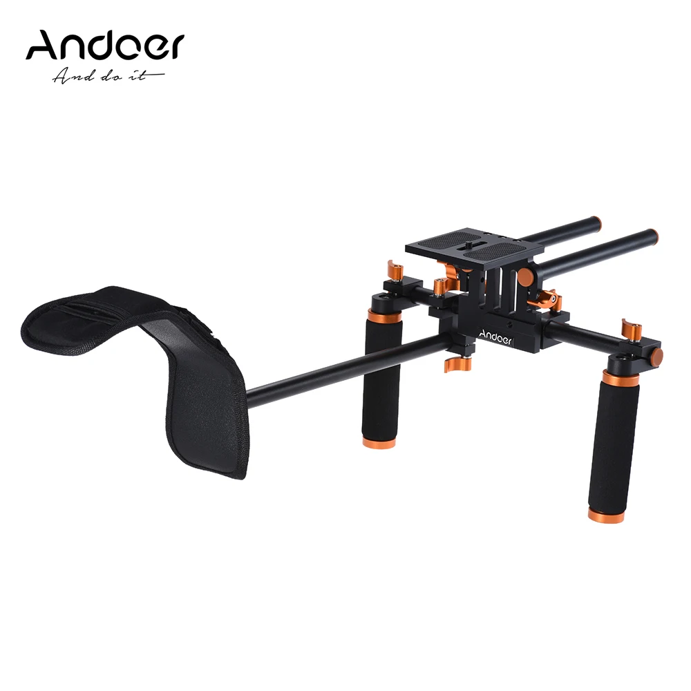 

Andoer DSLR Camera Camcorder Shoulder Rig Handheld Stabilizer Film Making System w/15mm Rail Rod for Canon Nikon Sony