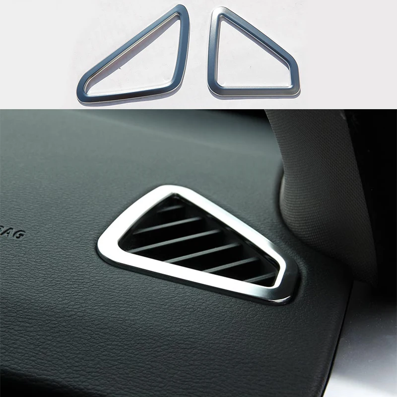 2 шт. хромированное покрытие АБС-пластик автомобиля верхний Кондиционер Vent Выход