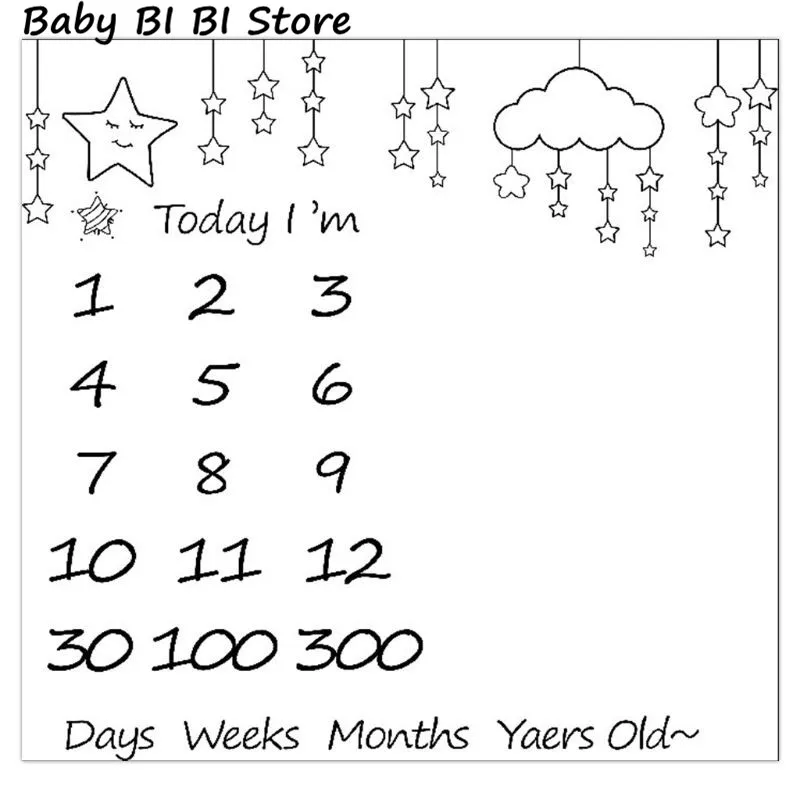 

Baby Photography Props Blanket Newborn Swaddle Wrap Photo Background Cloth Infants Monthly Growth Commemorative Blankets