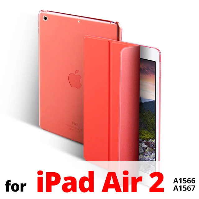 Чехол для iPad Air 1 2 ультра тонкий магнитный складной стенд из искусственной кожи чехол для iPad 5 6 умный чехол для iPad Air 1 Air 2 9,7 чехол - Цвет: Red for Air 2