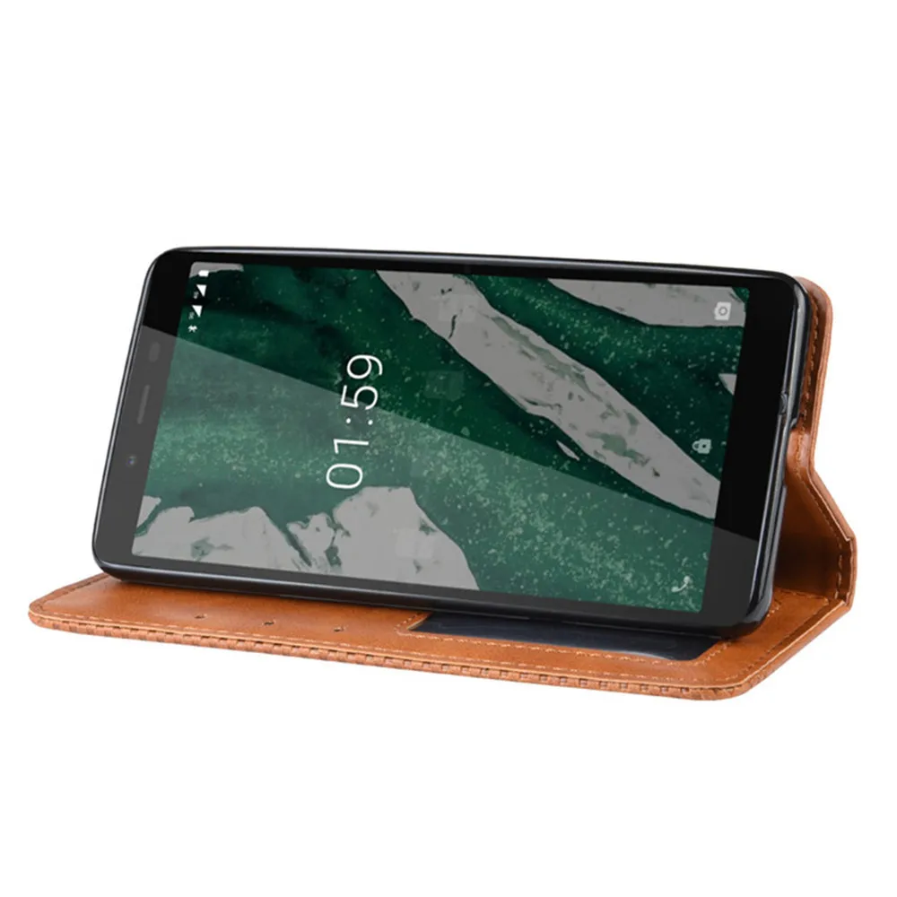 Для Nokia 1 Plus чехол 5 45 дюймов для Nokia1 роскошный Флип PU кожаный бумажник Магнитный