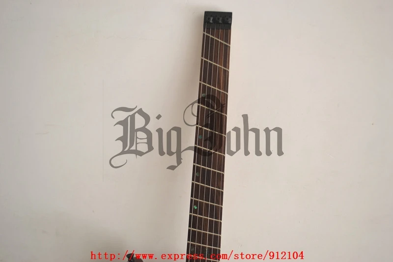 Вентилятор fretted безголовая электрогитара, полу полые корпус из красного дерева BJ-89 90