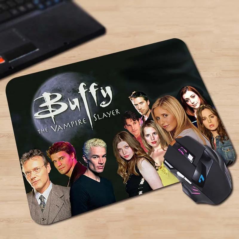 Babaite Buffy Охотник на вампиров резиновый, мягкий, для игр мышь игры черный коврик для мыши мальчик подарок коврик для мышки блокнот коврики для мышки - Цвет: 25x29cm